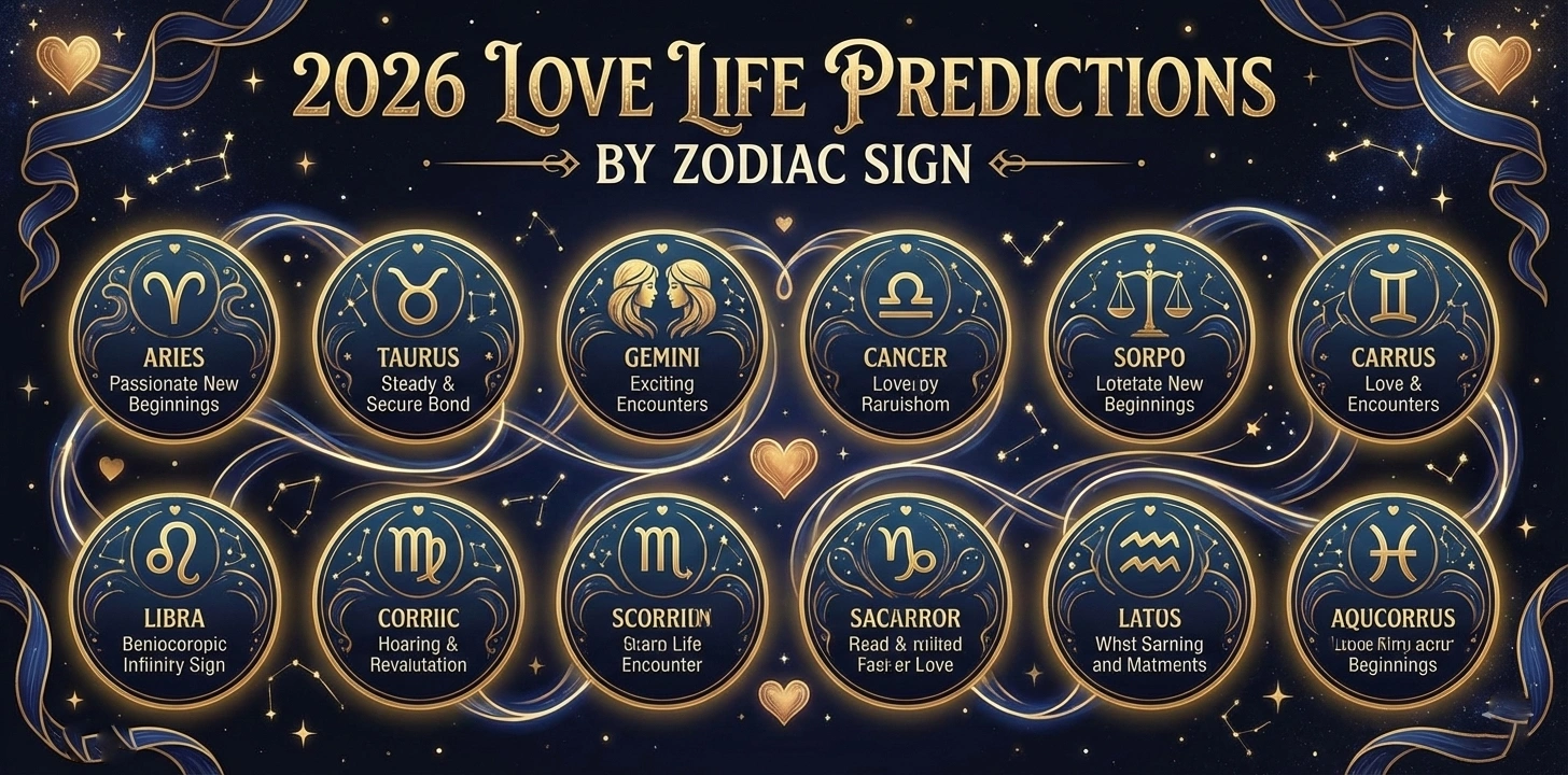 Love Life Prediction For 2026 By Zodiac Sign