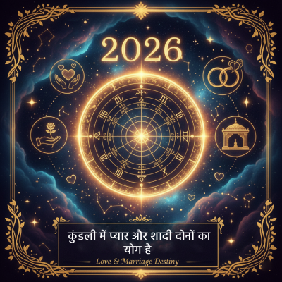 क्या मेरी कुंडली में 2026 में प्यार और शादी दोनों का योग है