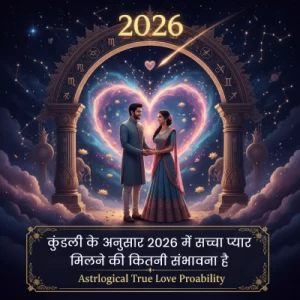 कुंडली के अनुसार 2026 में सच्चा प्यार मिलने की कितनी संभावना है