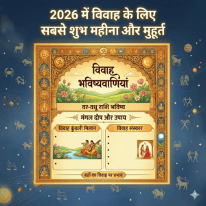 2026 में शादी के लिए सबसे शुभ महीना और मुहूर्त कौन सा है?